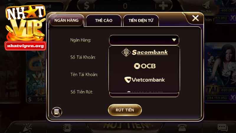 cách rút tiền Nhatvip