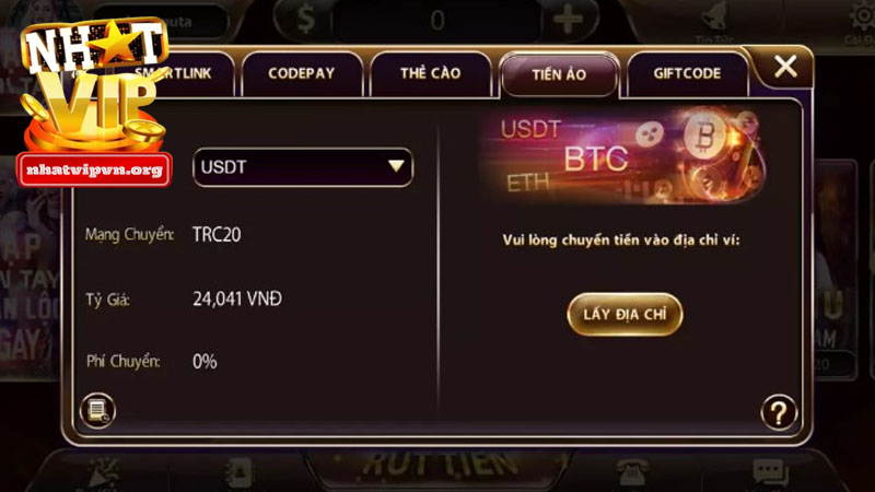 các bước nạp tiền Nhatvip